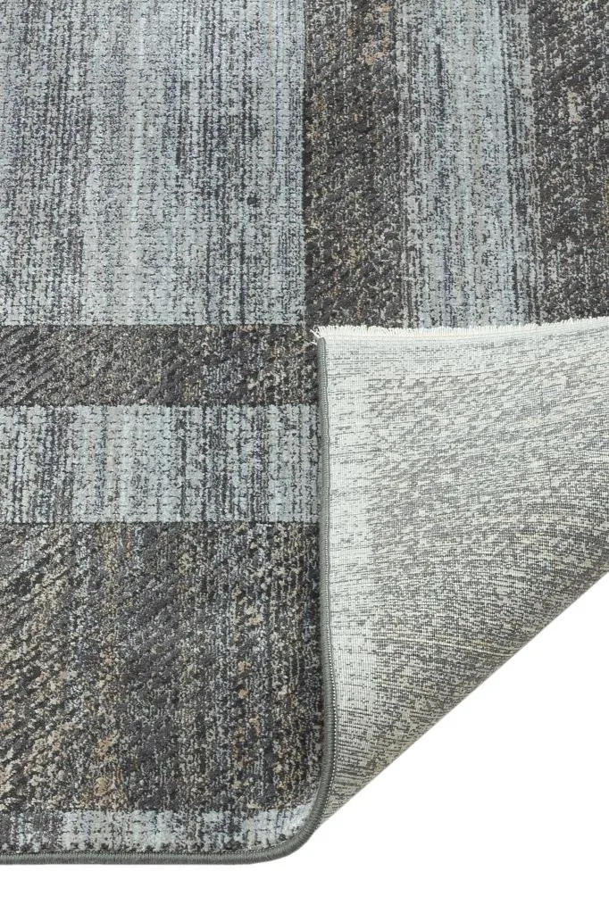 Queen Gray Bamboo Woven Modern Living Room Rug 8106