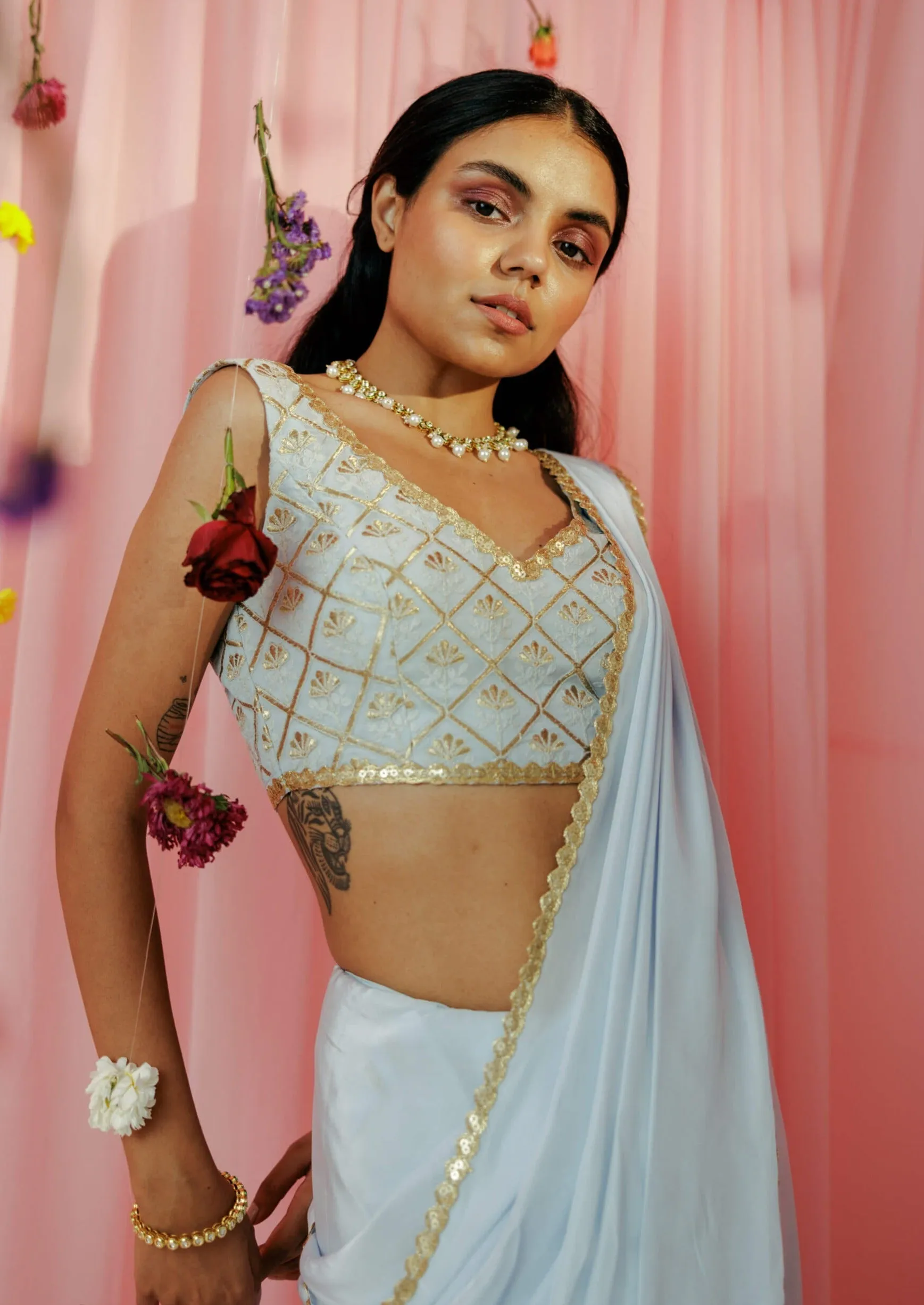 Rangeeli Sari (Gold) - Rental