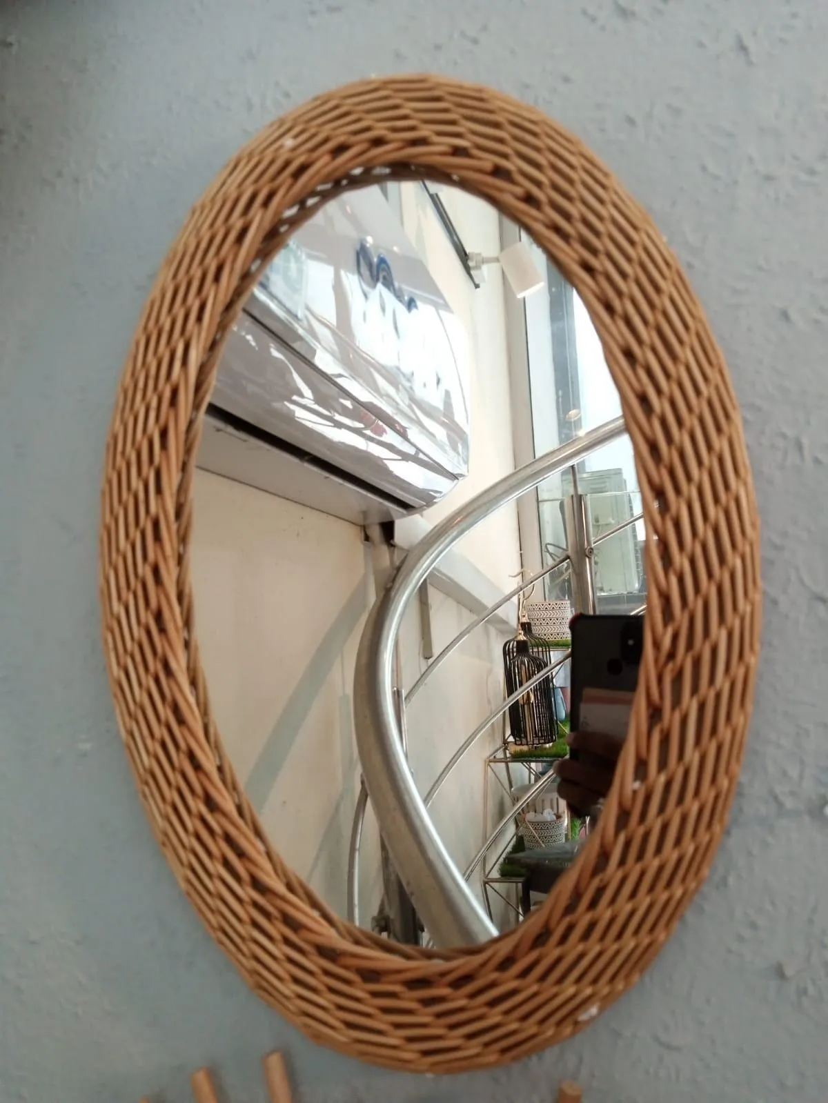 Rattan Mirror