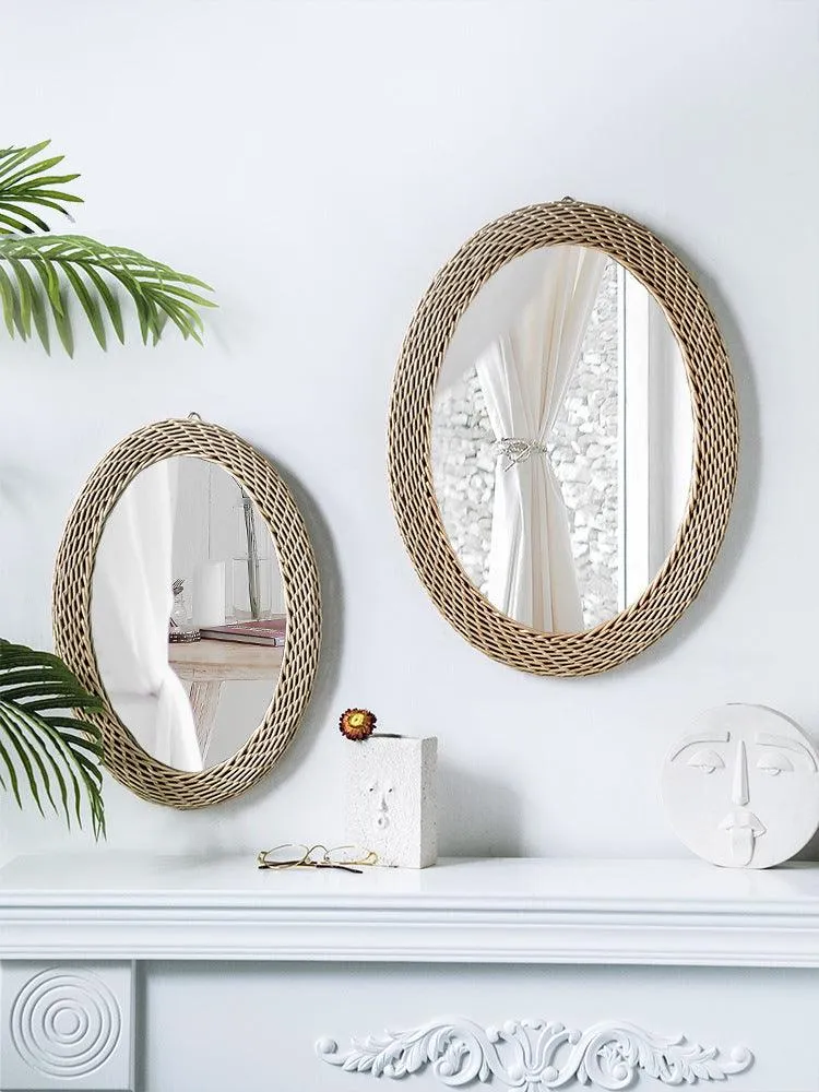 Rattan Mirror