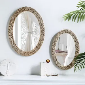 Rattan Mirror