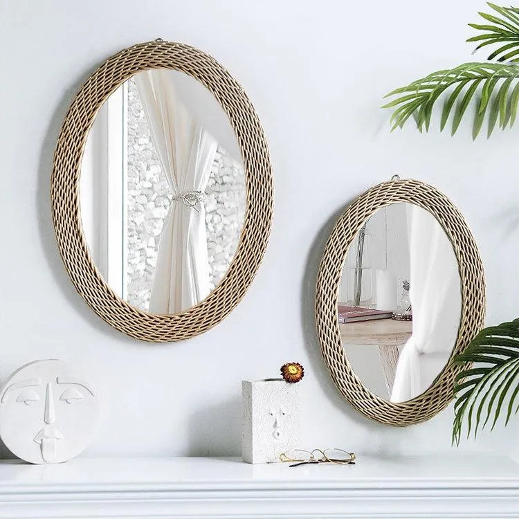 Rattan Mirror