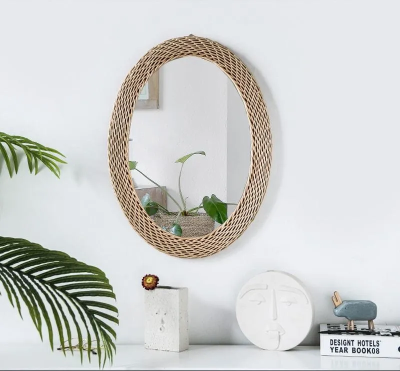 Rattan Mirror