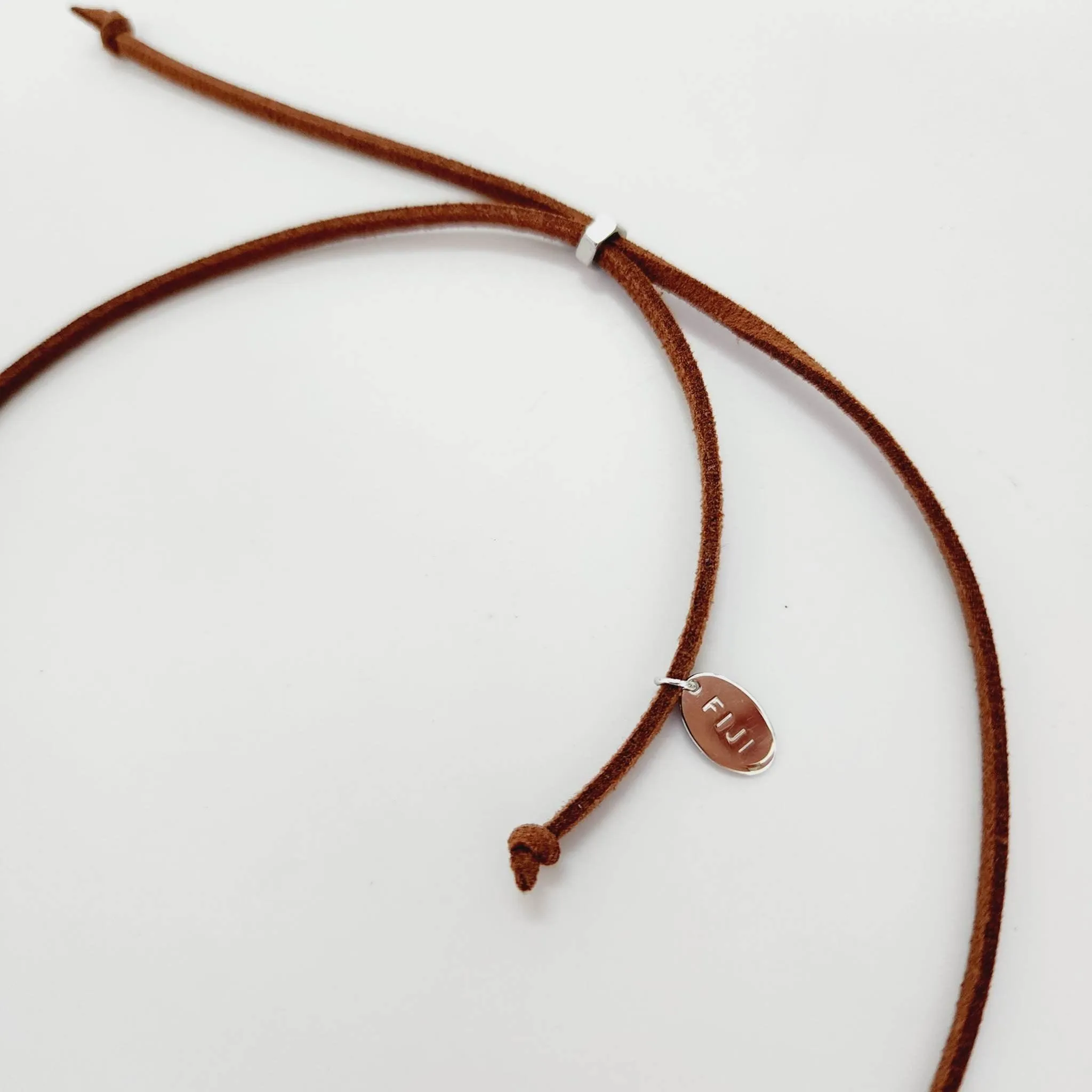 READY TO SHIP Unisex Fiji Saltwater Baroque Pearl Faux Suede Leather Necklace - FJD$