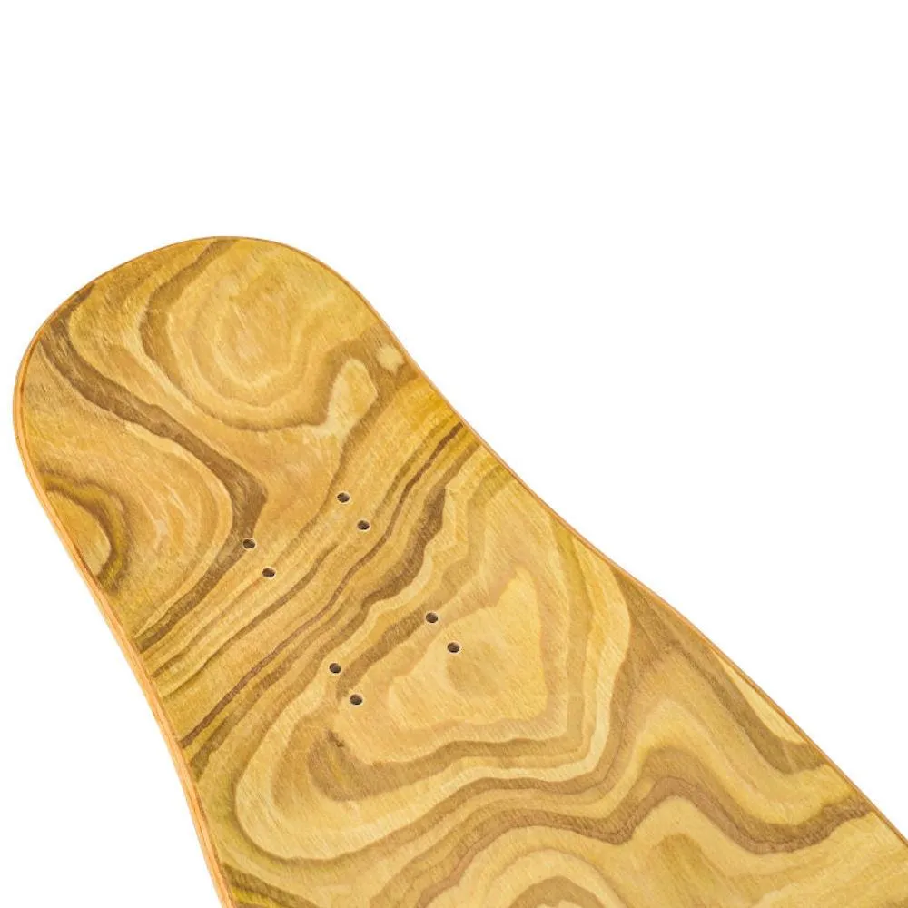 Rebirth Meow Longboard Deck - Natural Water Mark