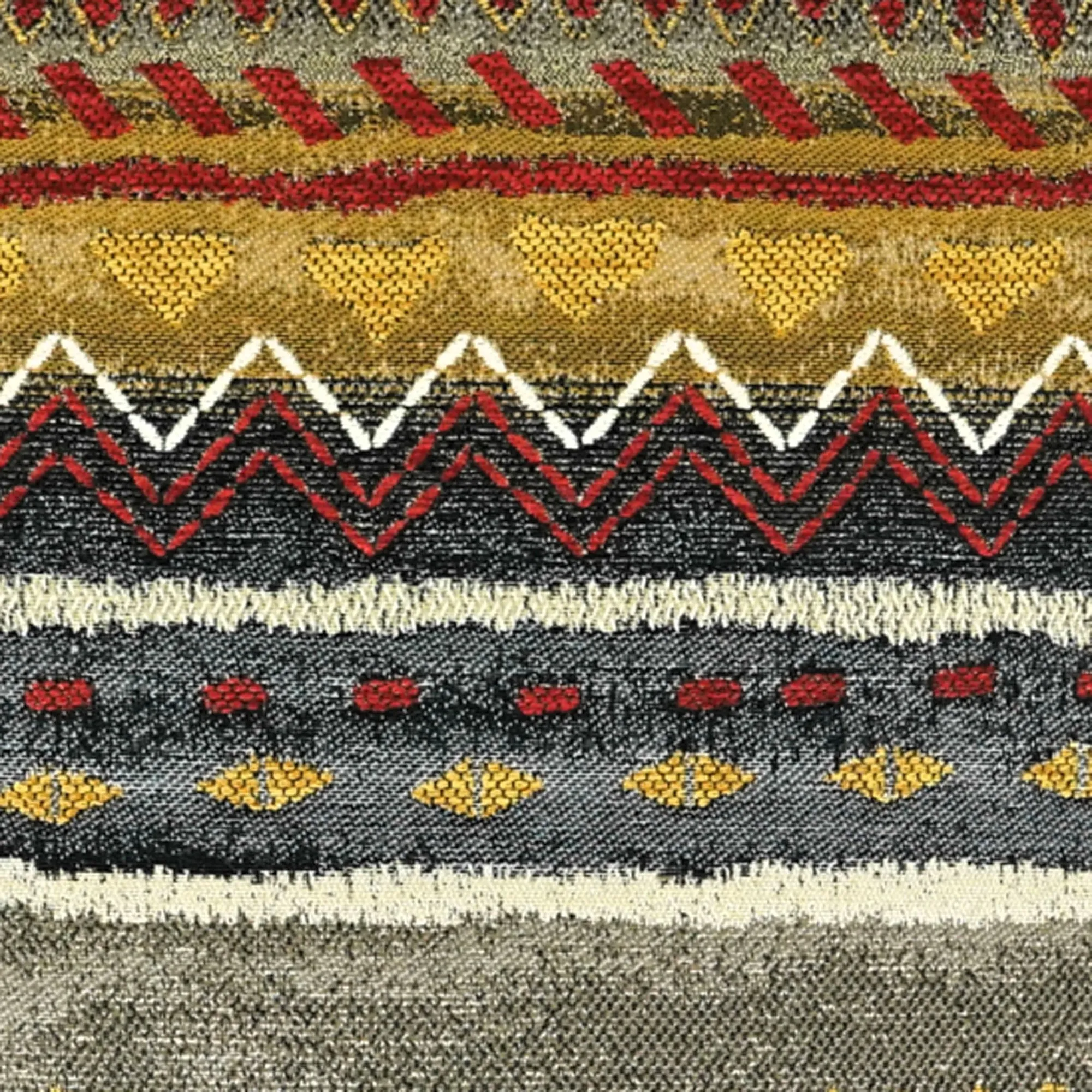 Red Sand Red Blue and Orange Handmade Luxury Pillow