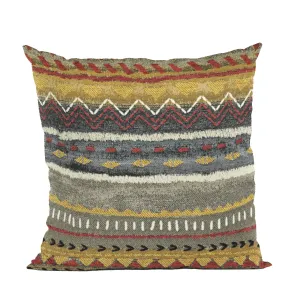 Red Sand Red Blue and Orange Handmade Luxury Pillow