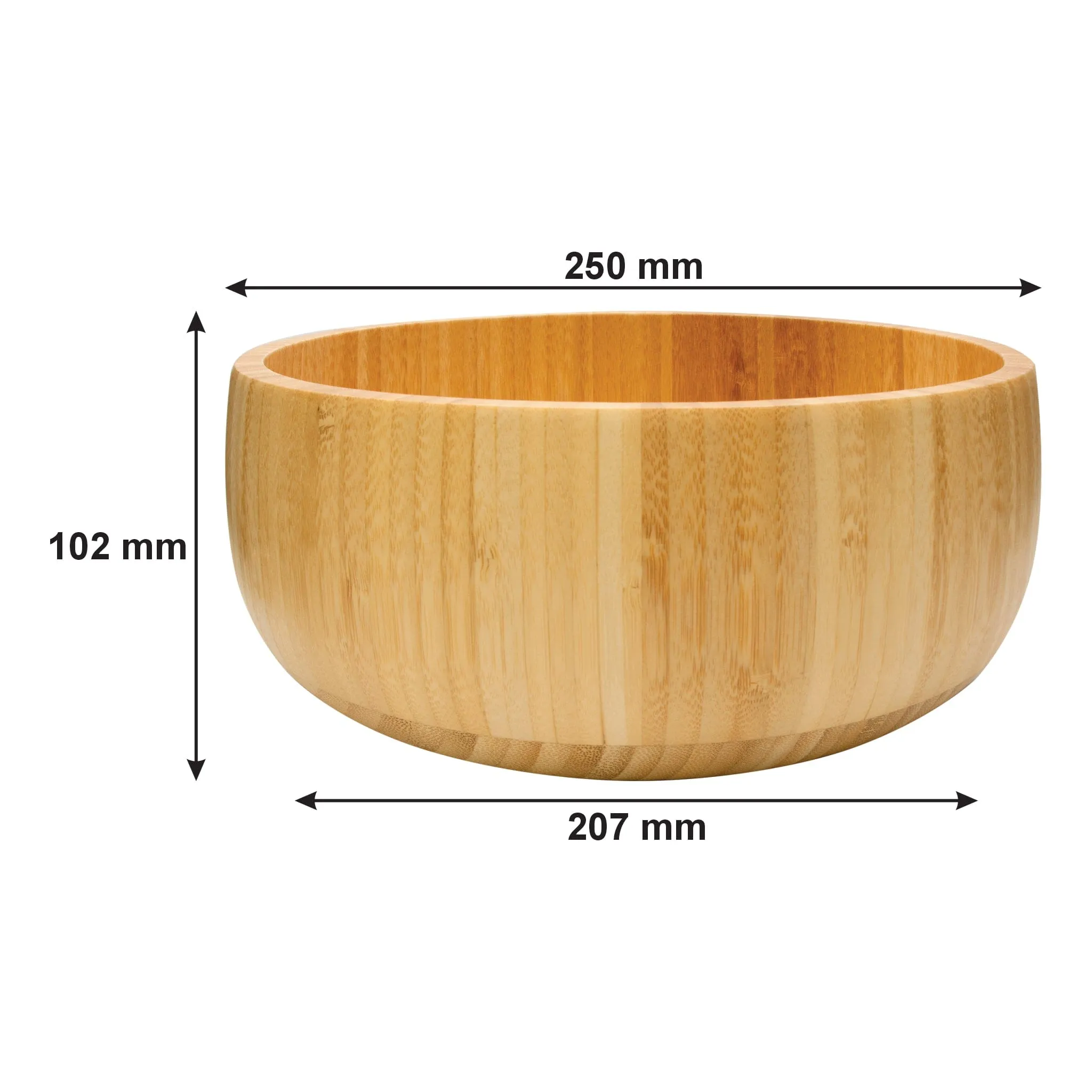 Regent Bamboo Salad Serving Bowl 258mm Diax103mm 30251
