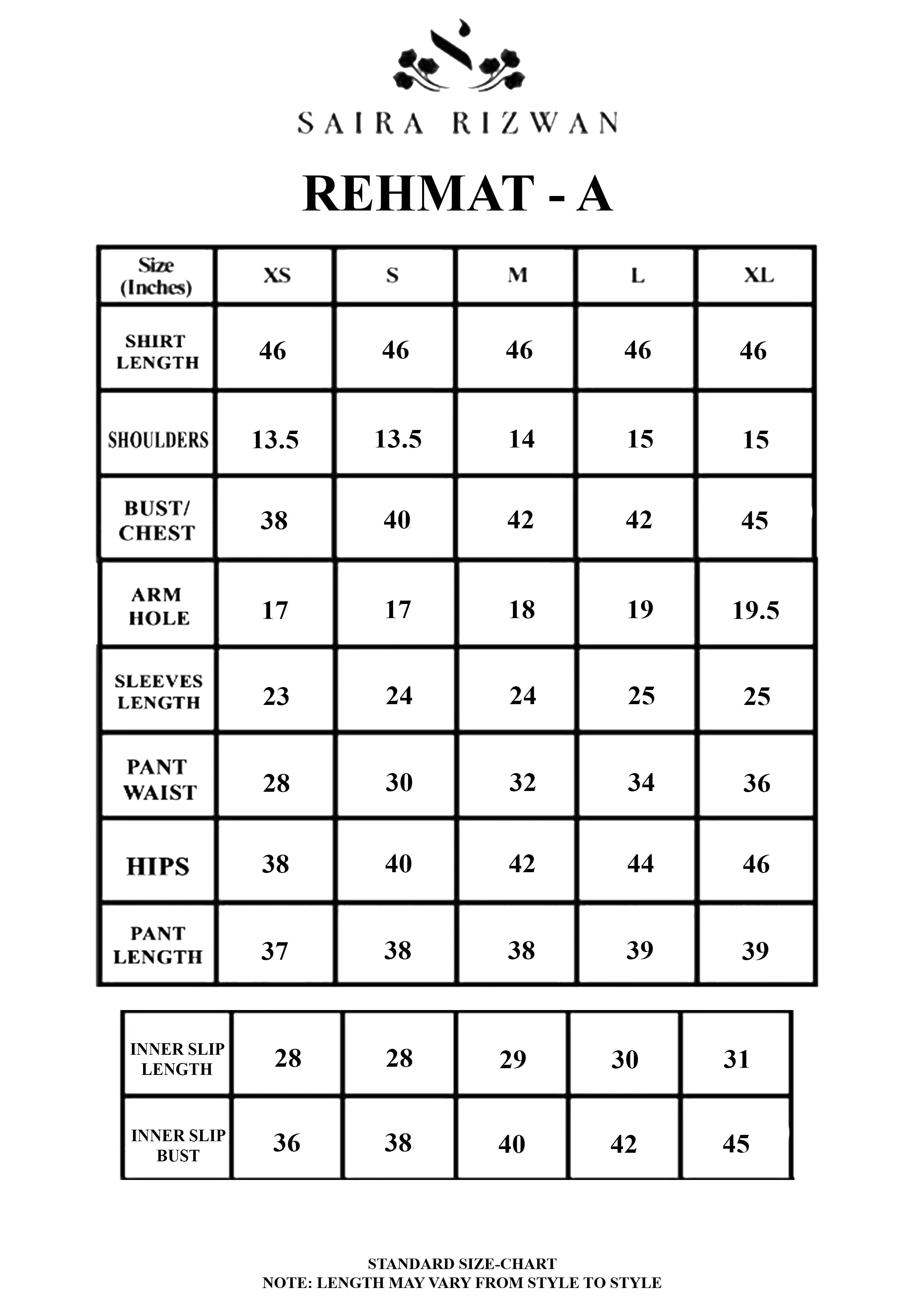 REHMAT - A | Saira Rizwan Khawabgah Eid Pret Collection 2022