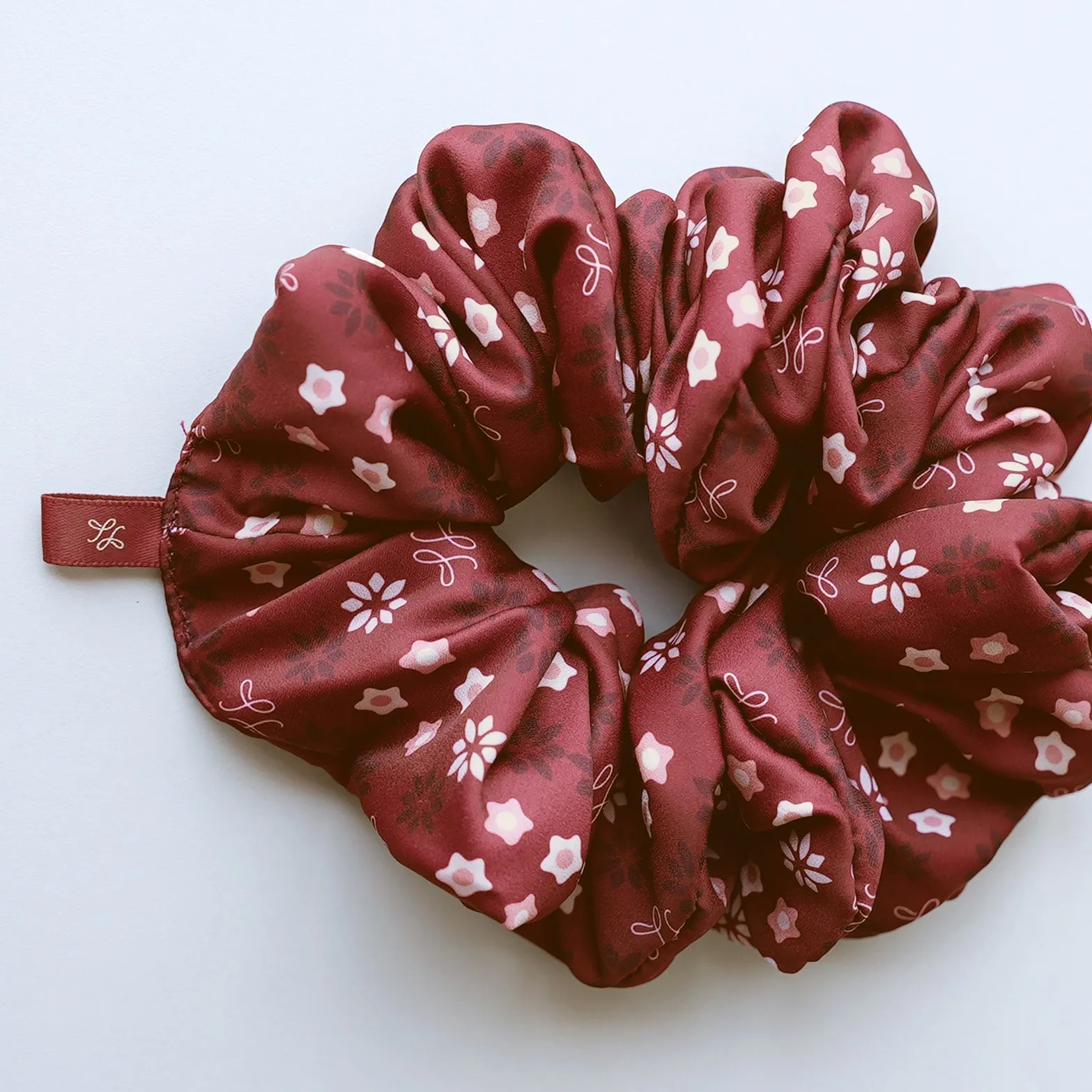 Rempah - Burgundy Scrunchie