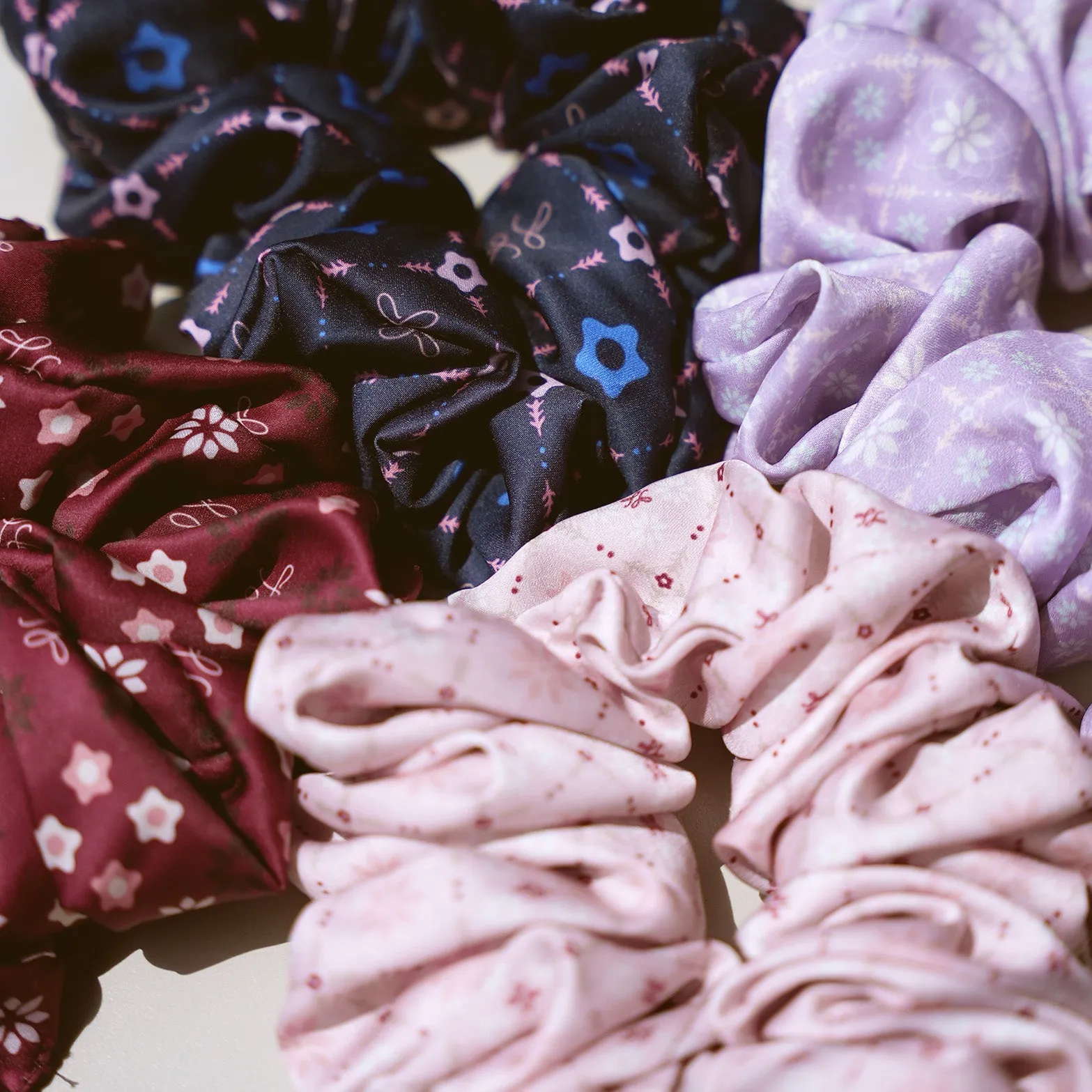 Rempah - Navy Scrunchie