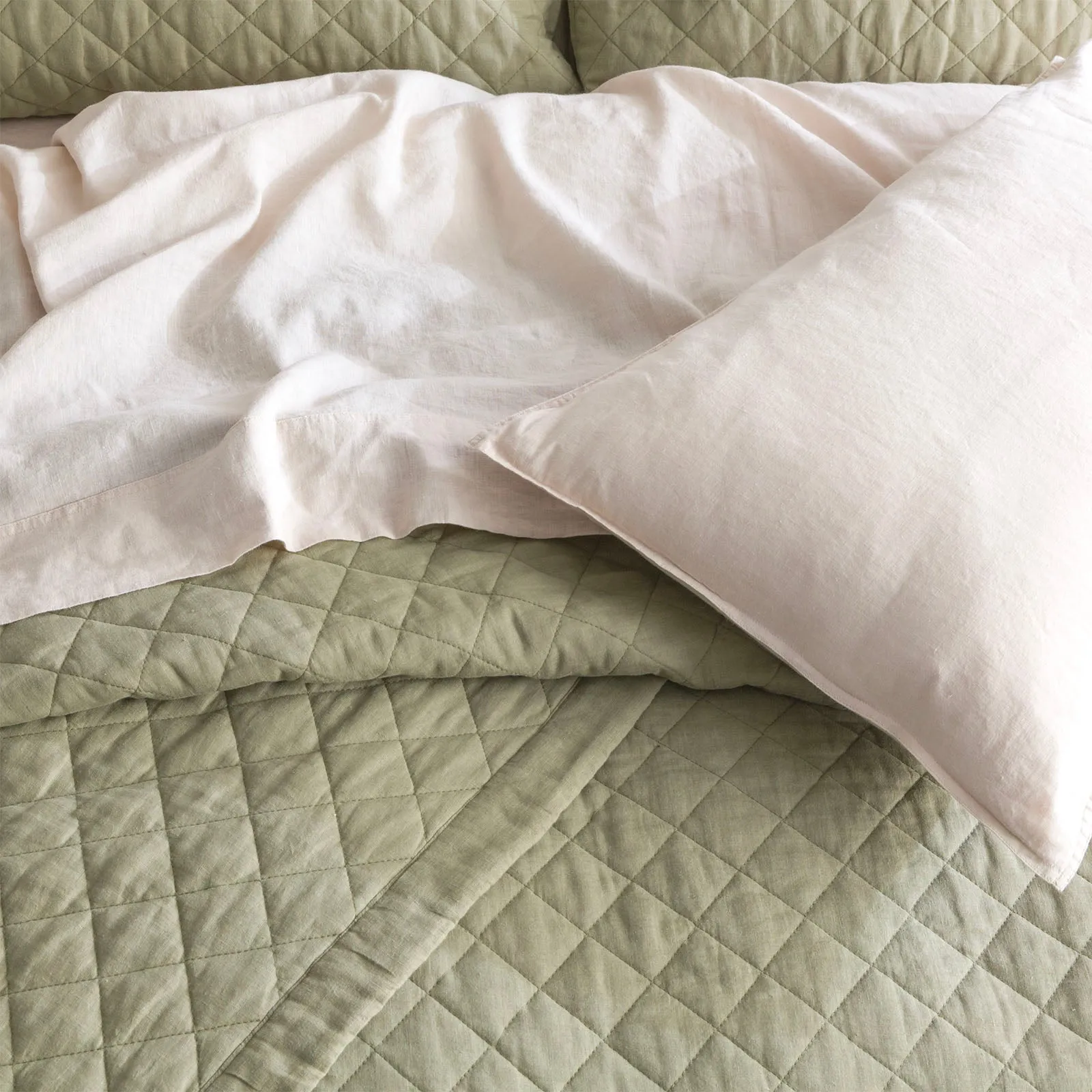 Renee Taylor Cavallo Stone Washed 100 % French Linen Sheet set - Natural