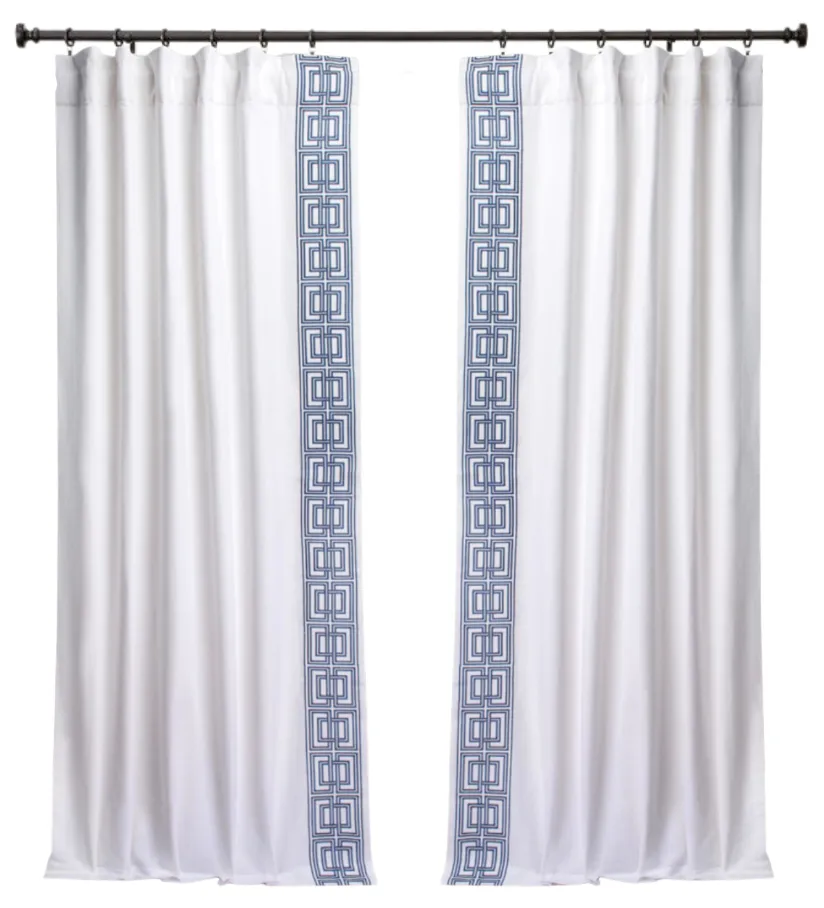 River Linen Drapery Panels - White (sold as a set of 2)