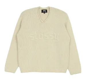 Roll V-Neck Logo Sweater