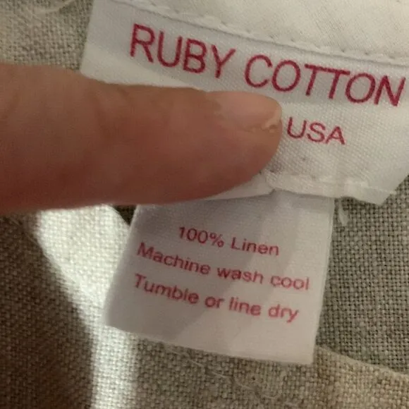 Ruby Cotton Linen Dress
