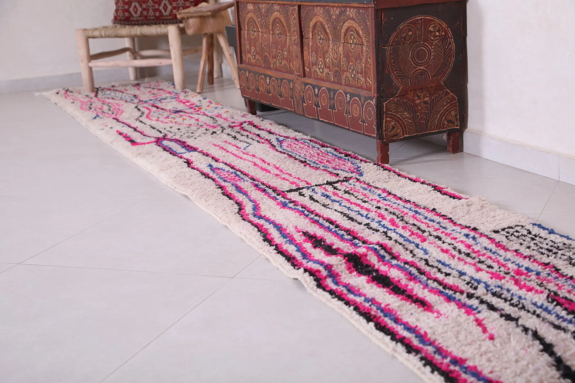 Runner handmade rug - custom wool carpet - Wool rug