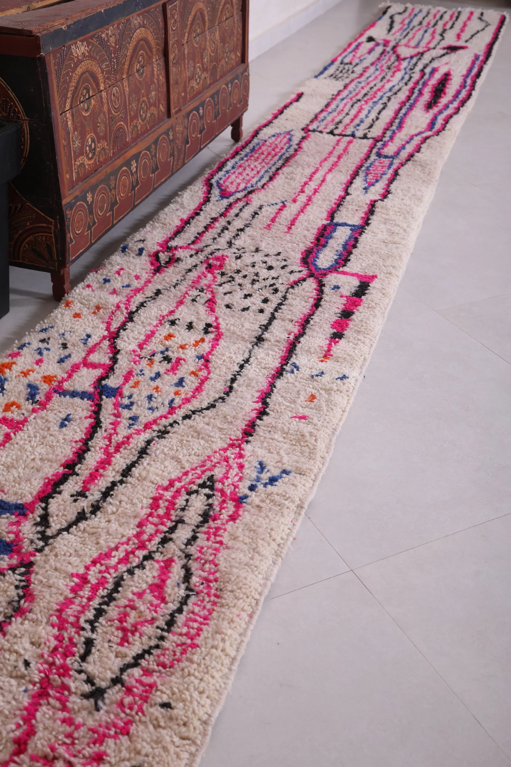 Runner handmade rug - custom wool carpet - Wool rug