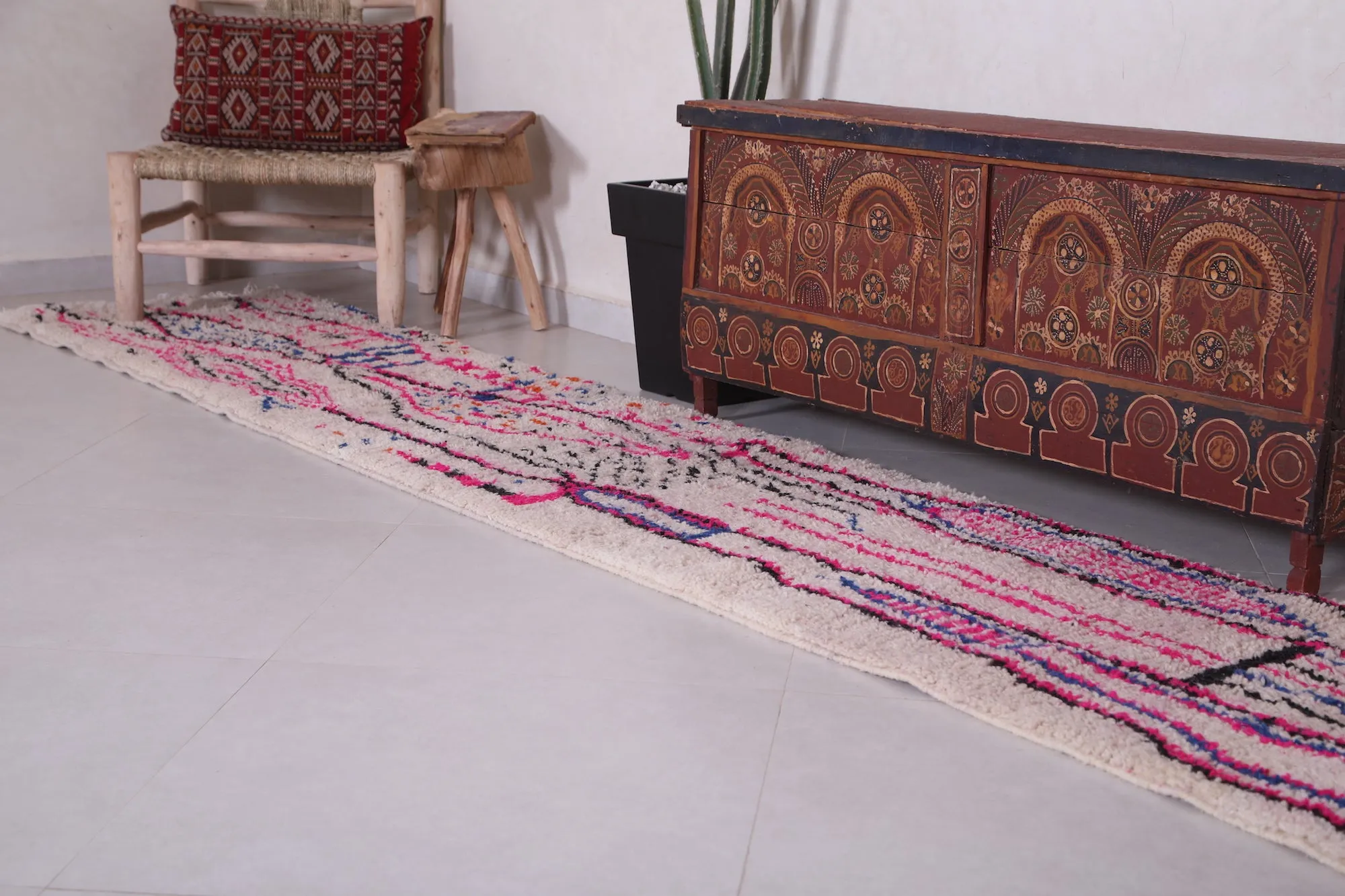 Runner handmade rug - custom wool carpet - Wool rug