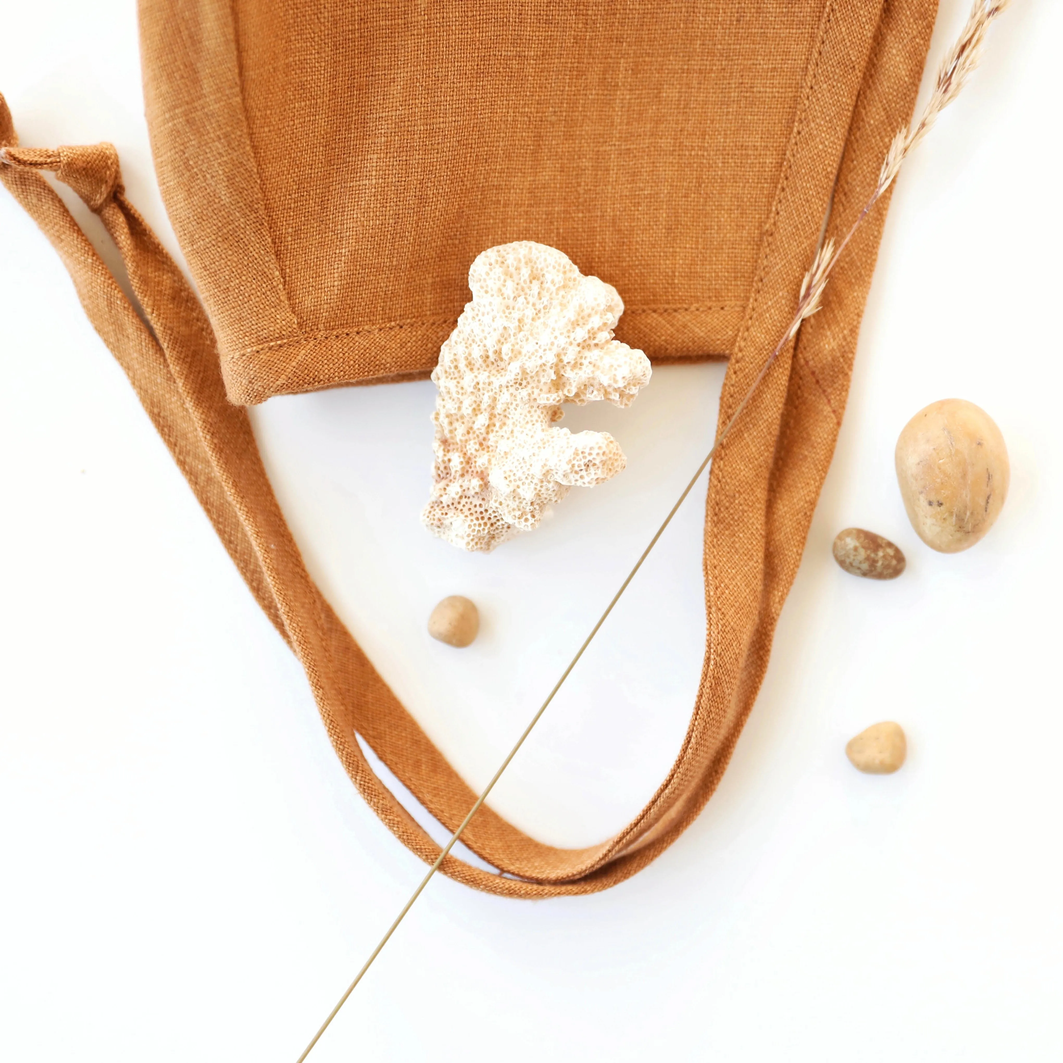 Rust Linen Bonnet