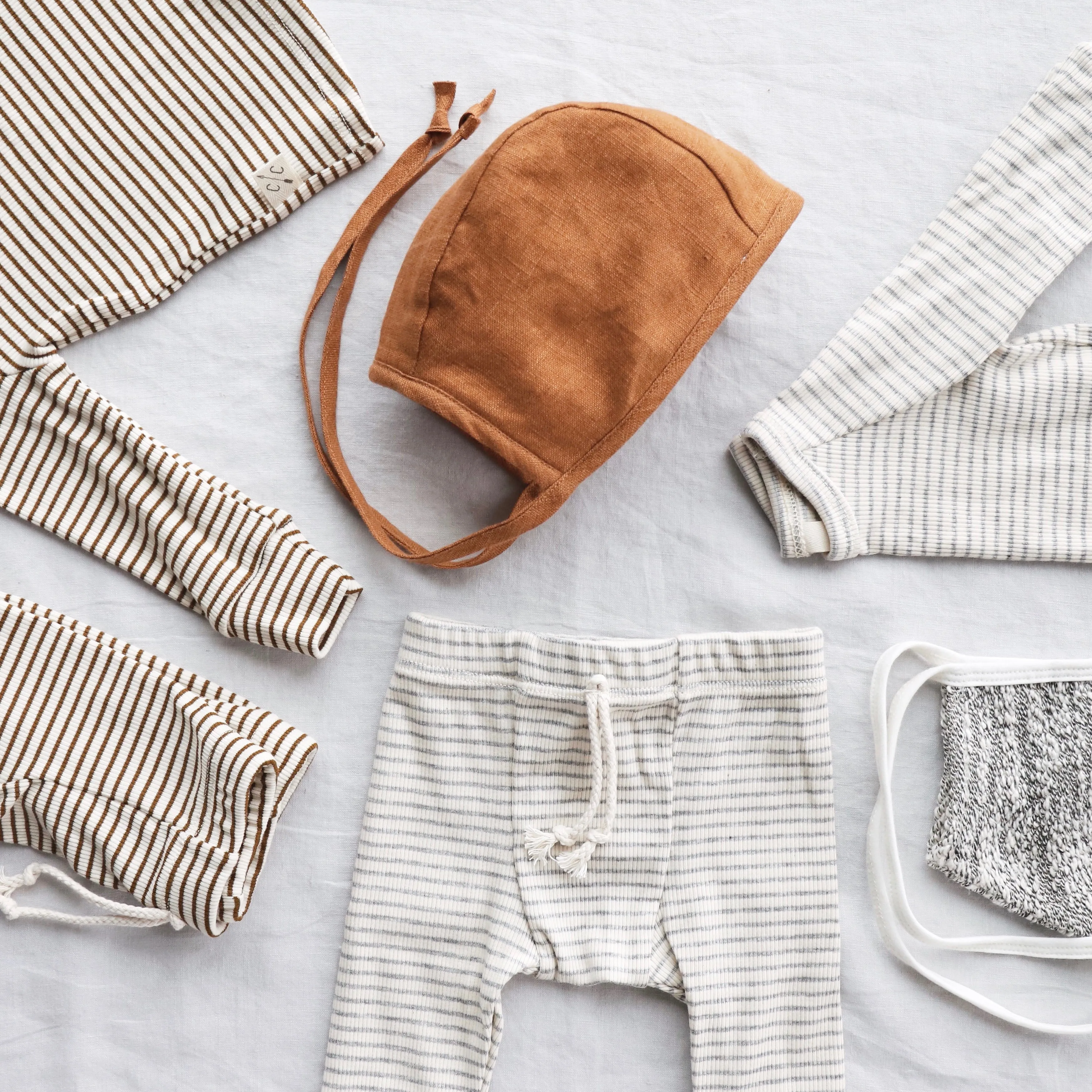 Rust Linen Bonnet