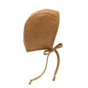 Rust Linen Bonnet