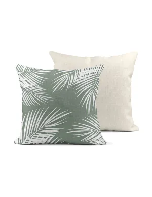 Sage Palm Pillow,  College Student Gift, Mother's Day Gift, Christmas Gift