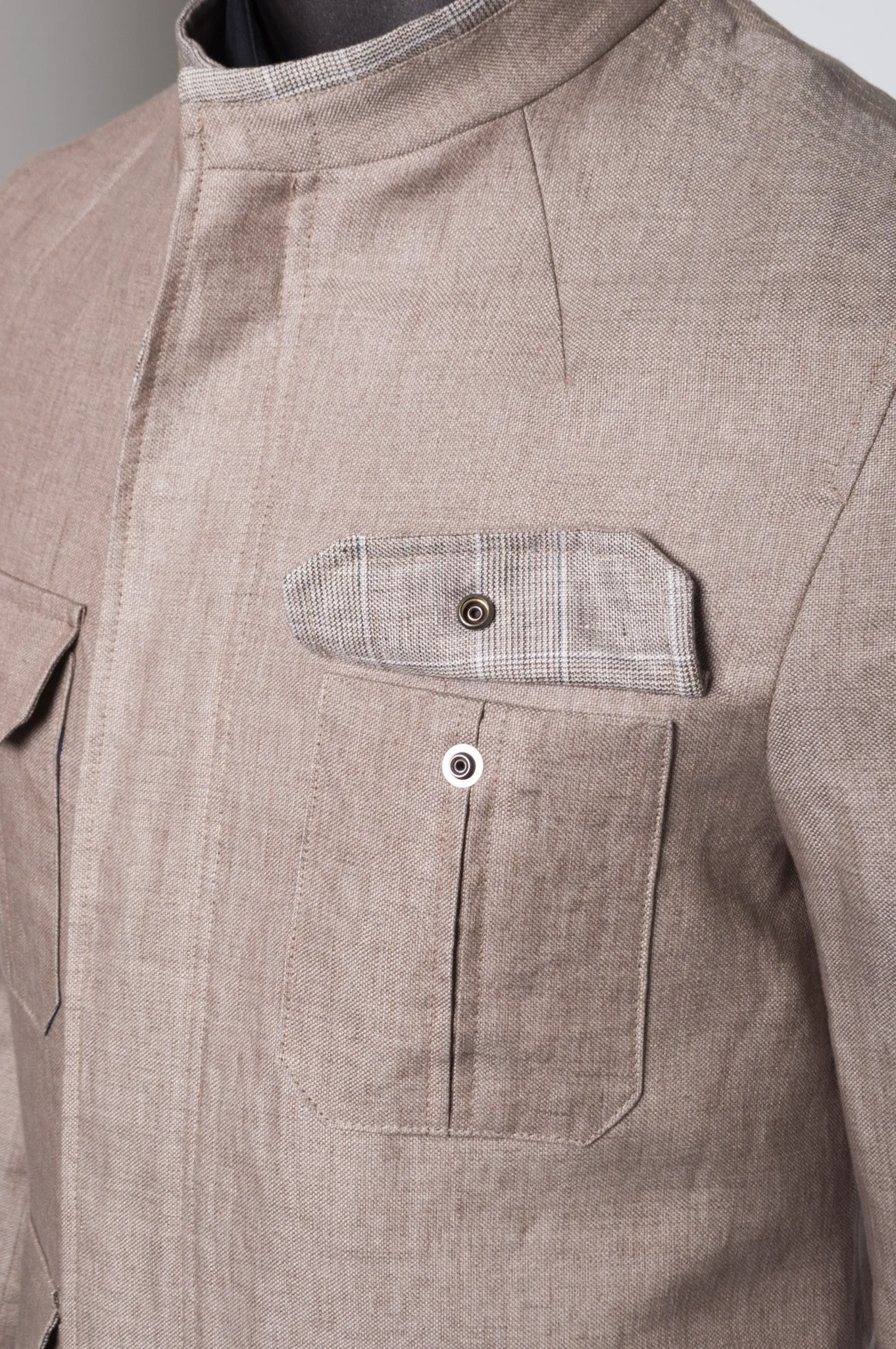 Sandy Jacket Linen - Beige