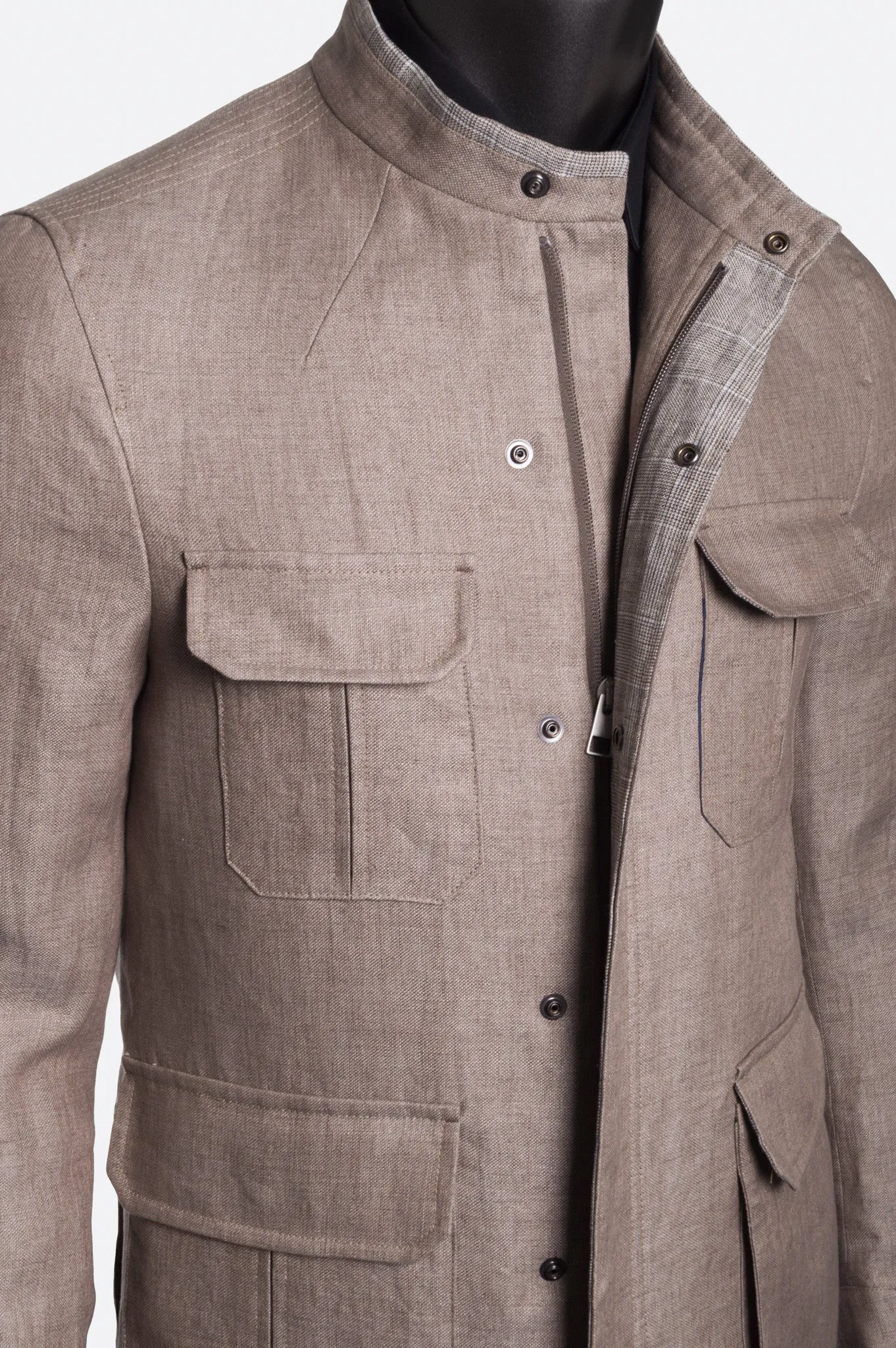 Sandy Jacket Linen - Beige