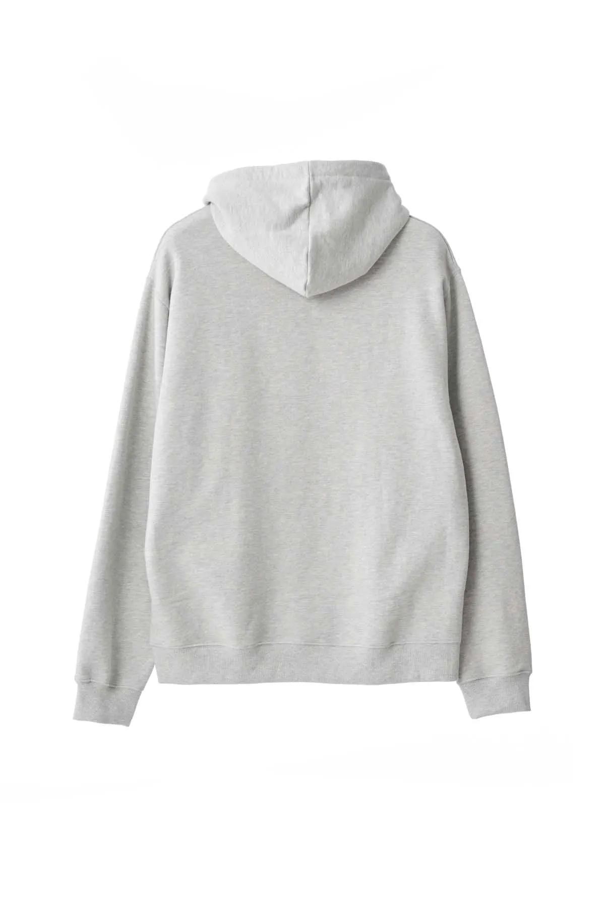 SATIN COLLEGE HOODIE - ASH HEATHER