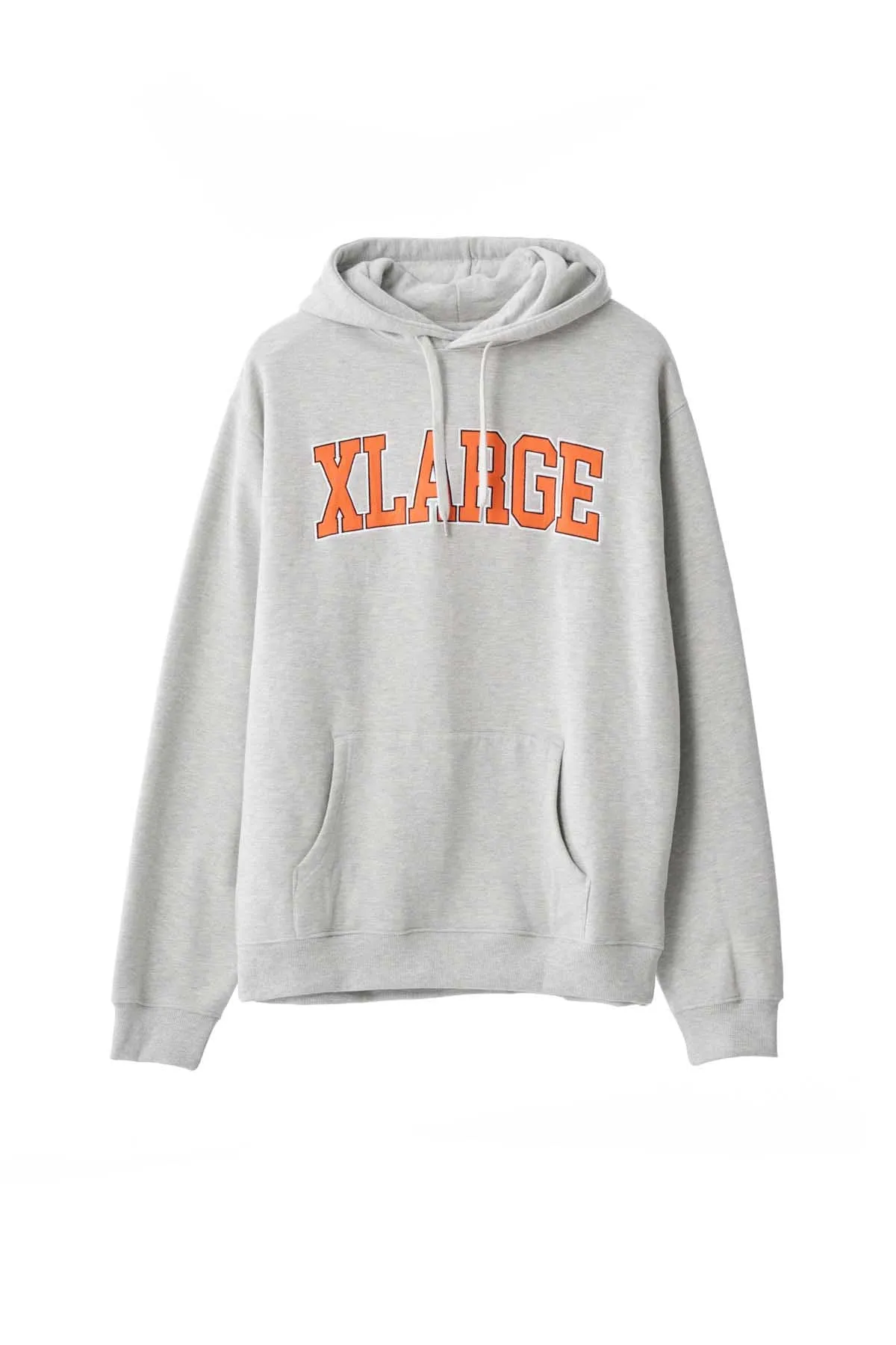 SATIN COLLEGE HOODIE - ASH HEATHER