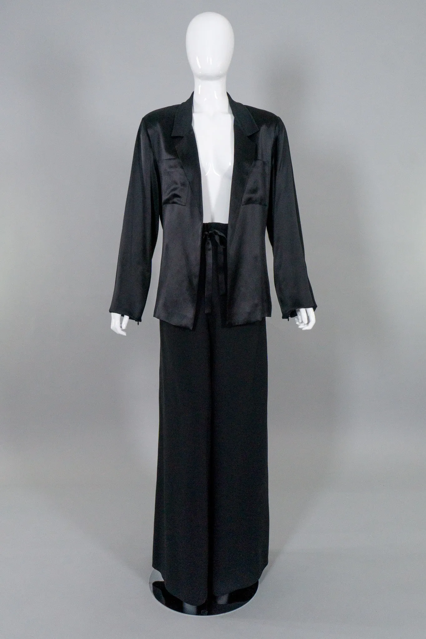 Satin Smoking Jacket & Pant