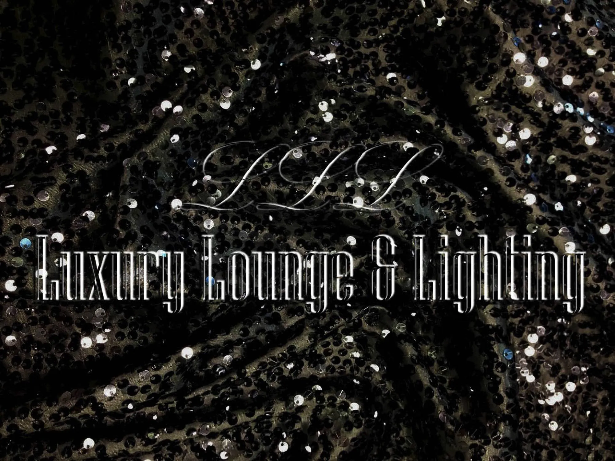 SEQUIN LINEN - BLACK