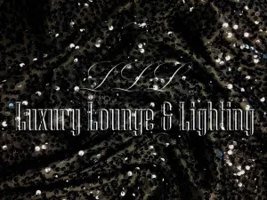 SEQUIN LINEN - BLACK