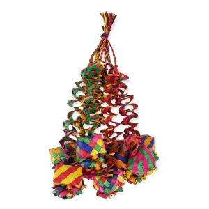 Set of 6 Mexican Palm Leaf Handmade Woven Gift Box Christmas Ornaments