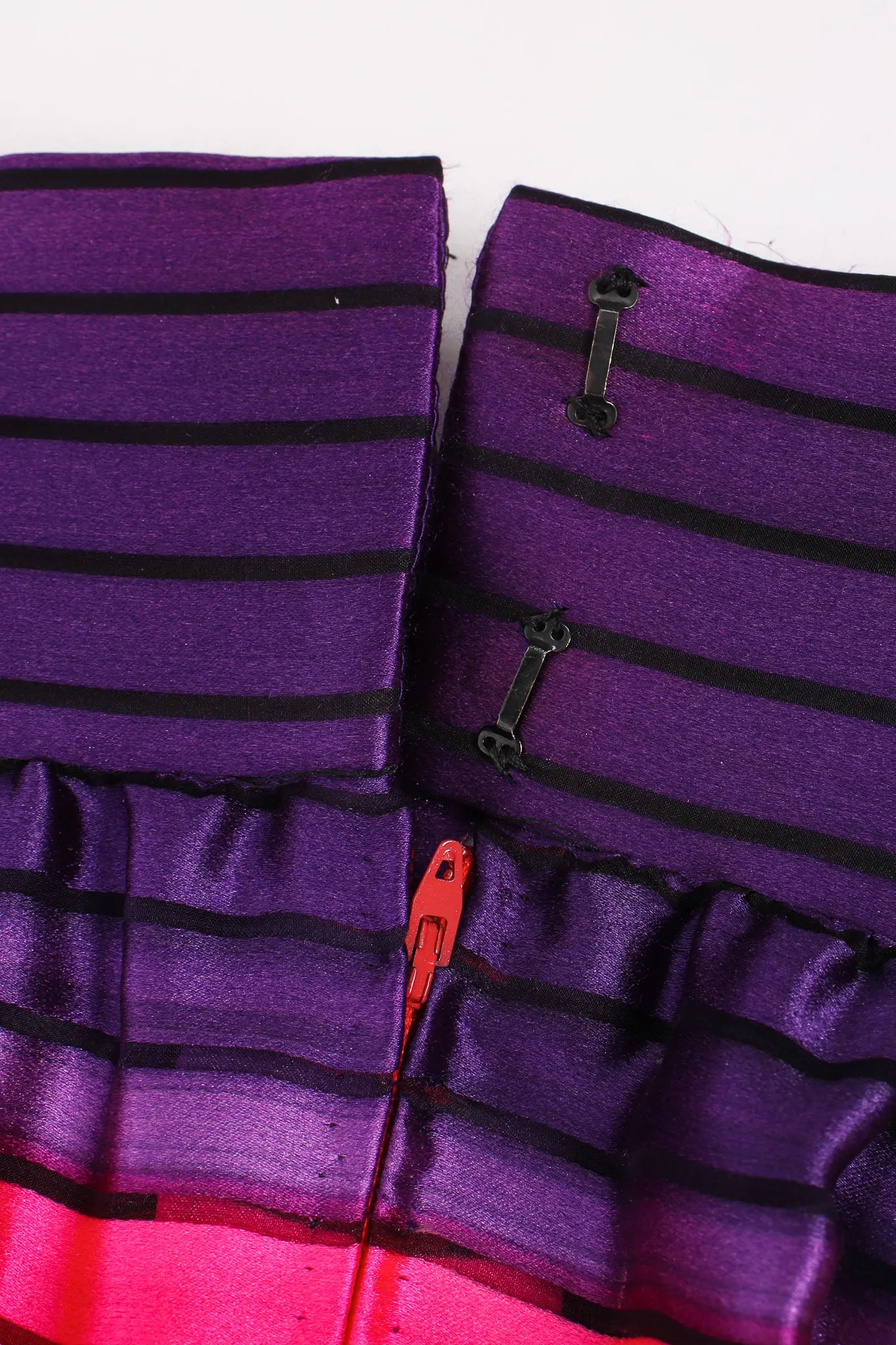 Sheer Stripe Silk Skirt