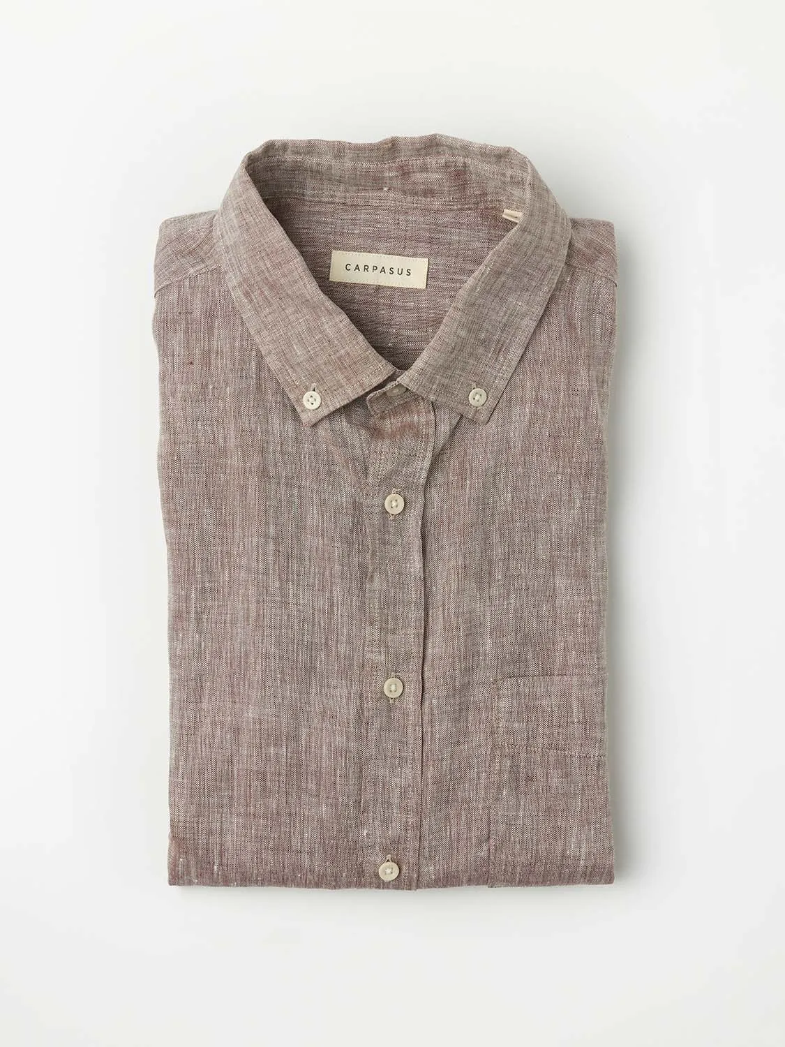 Shirt linen tamina brown