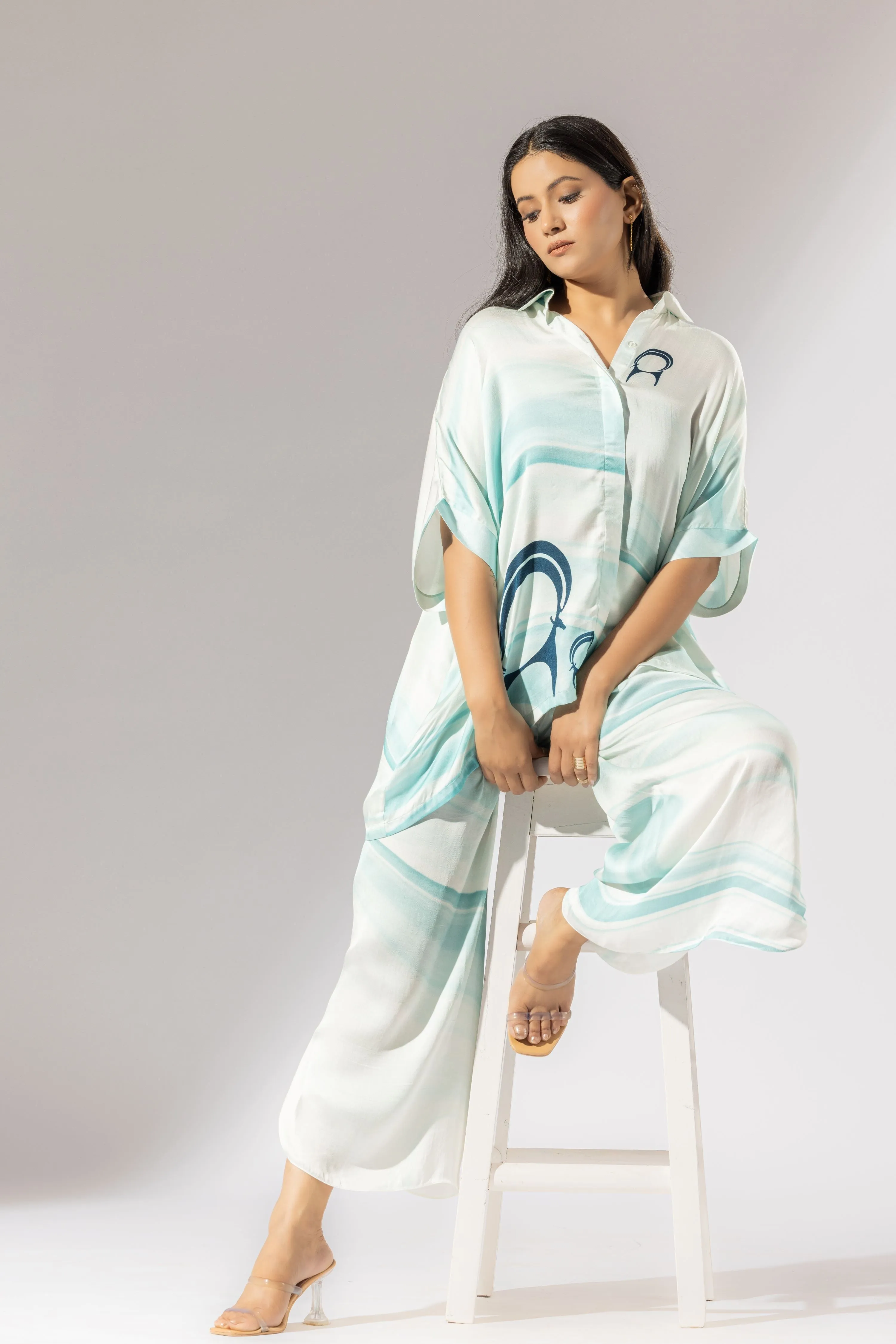 Sika Satin Silk Boxy Shirt