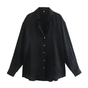 Silk Satin Aura™ | Women's Colorful Blouse Top | Luxurious Silk, Soft Satin Fabric, Stylish Design