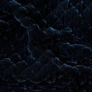 Silk Velvet Quilted Coverlet - Midnight - King