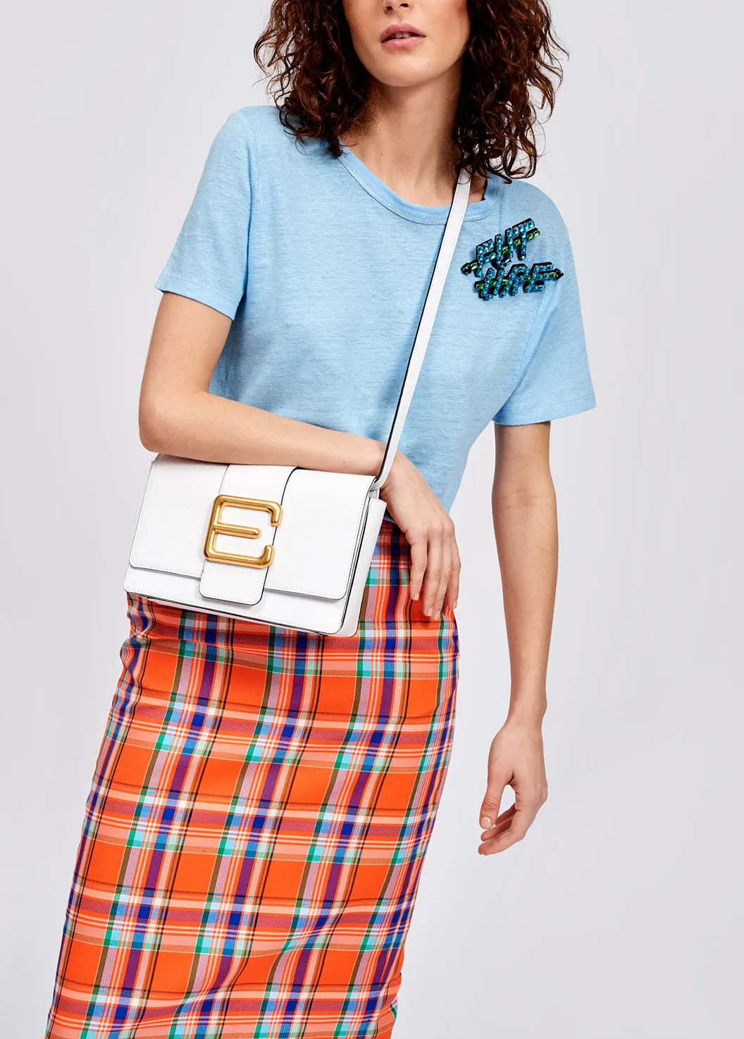 Sky blue linen summer t-shirt