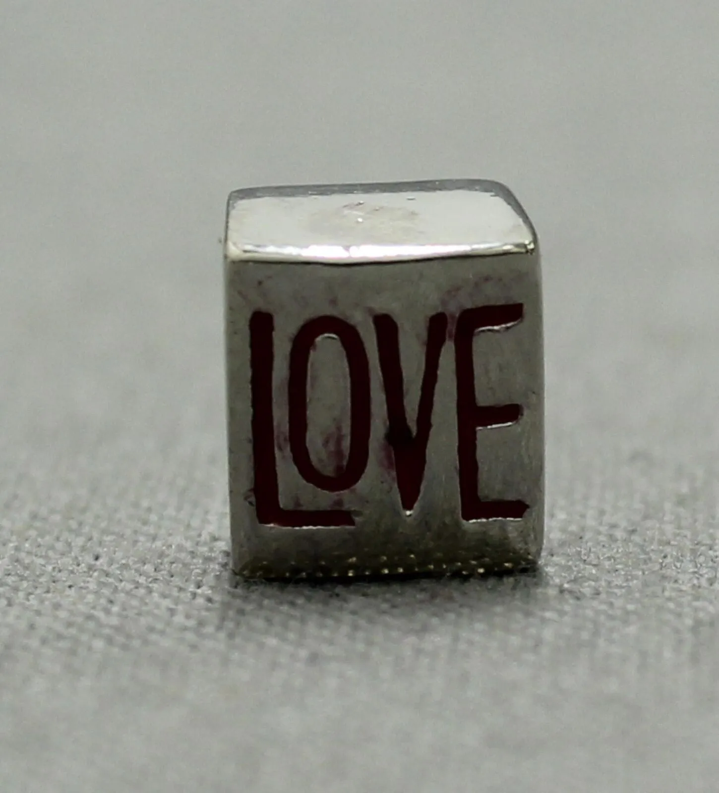 Slide Charm for Slide Keep Keeper or Ribbon Bracelet Necklace 6mm (1/4 inch)