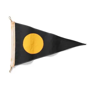 Slightly Choppy Black Ball Beater Flag
