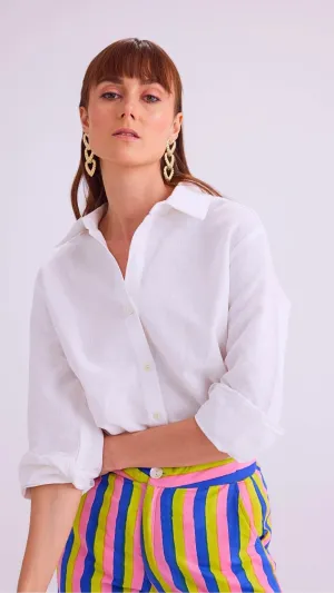 Sloane Shirt, Milk White