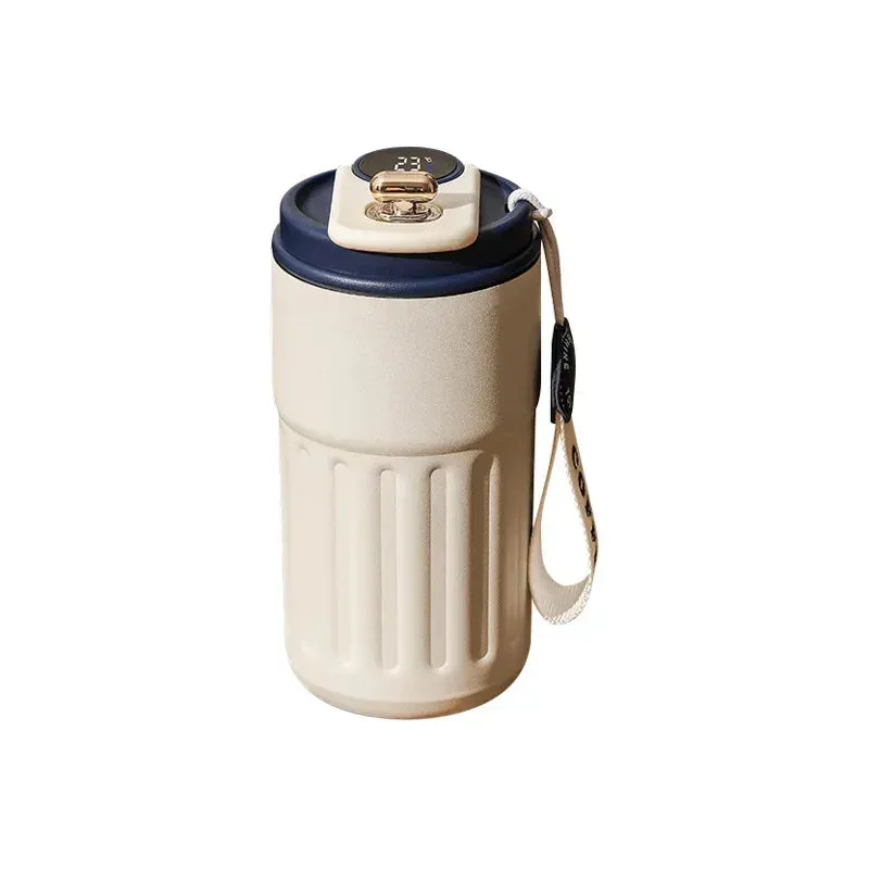 Smart Thermos Bottle – 450ml Stainless Steel Vacuum Cup with Temperature Display