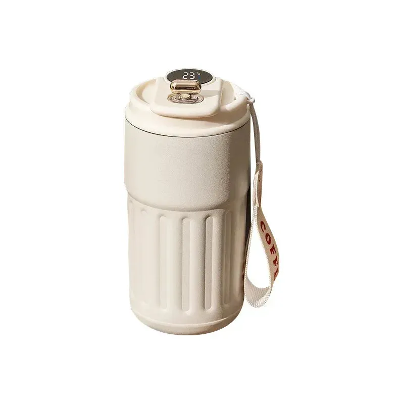 Smart Thermos Bottle – 450ml Stainless Steel Vacuum Cup with Temperature Display