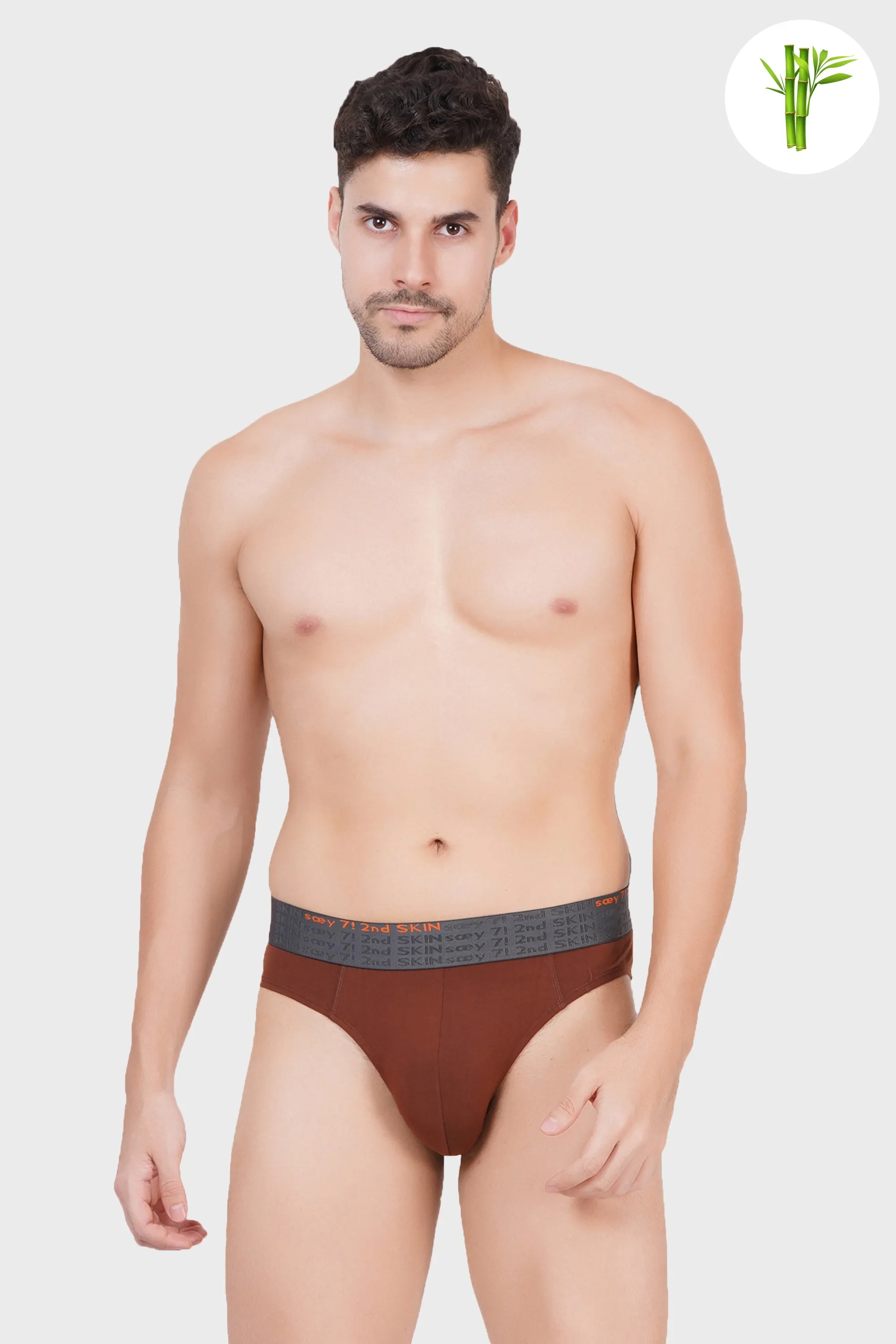 Soft touch Micro Bamboo Brief  - Clove Brown