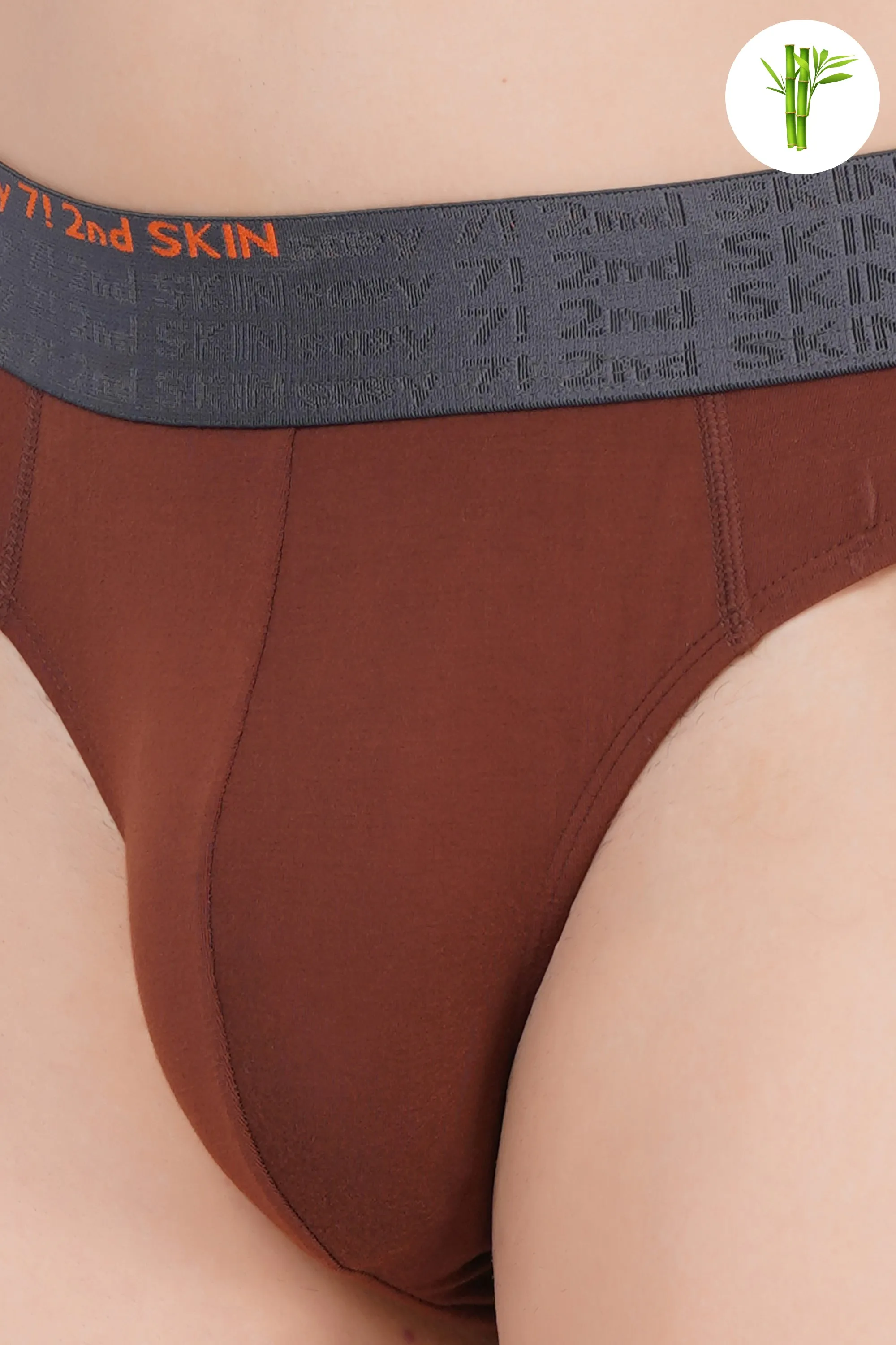 Soft touch Micro Bamboo Brief  - Clove Brown