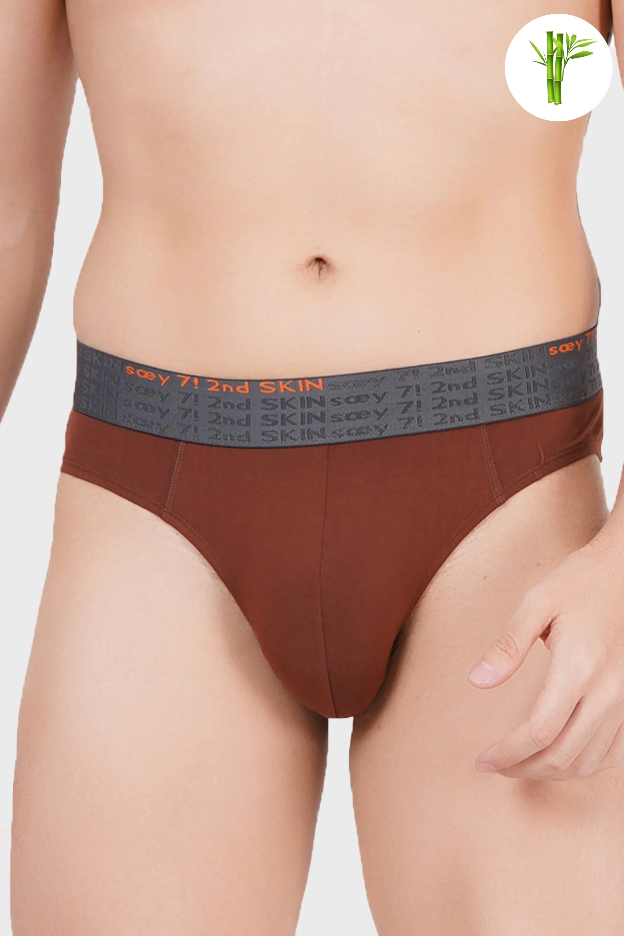 Soft touch Micro Bamboo Brief  - Clove Brown