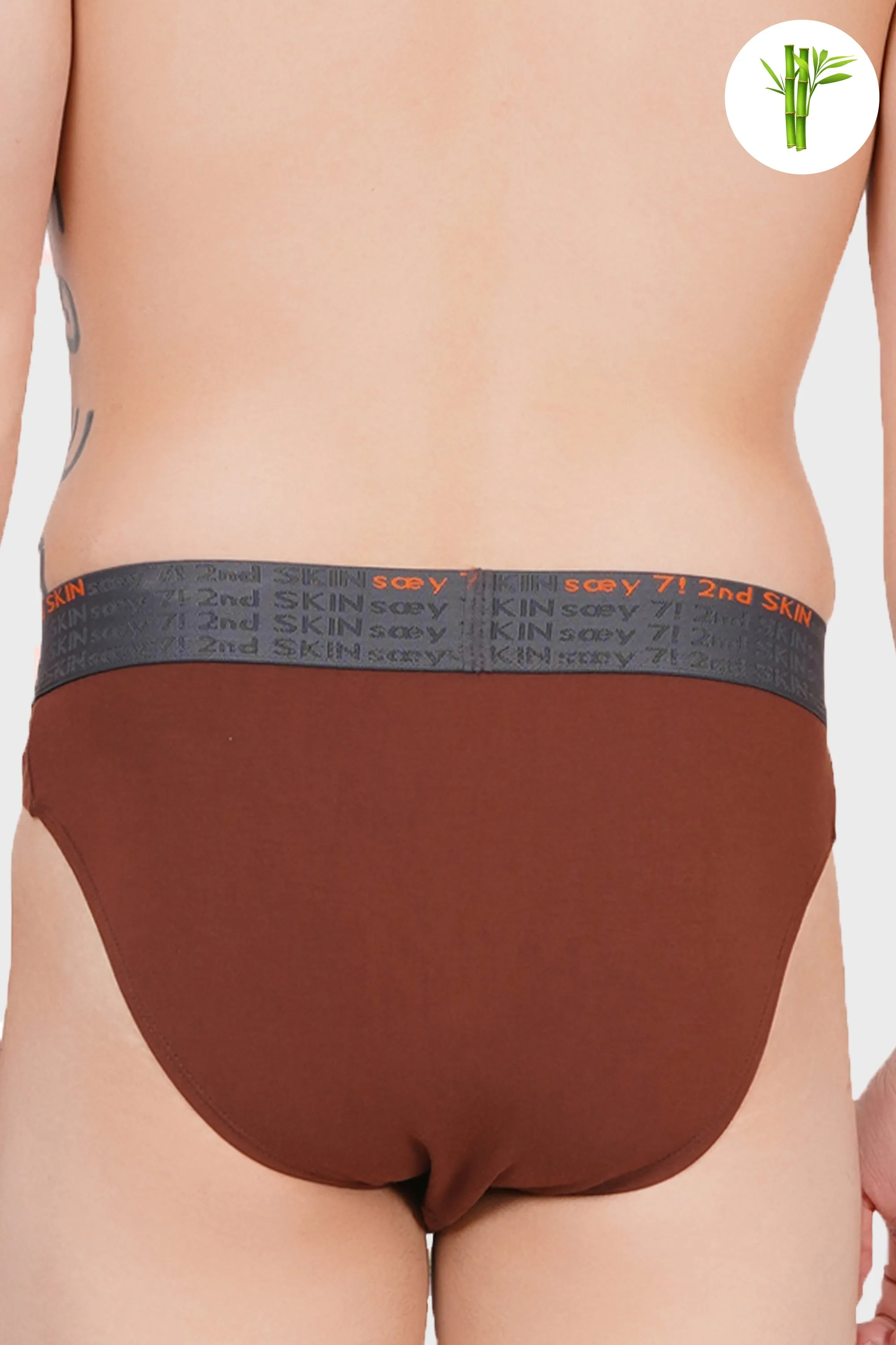 Soft touch Micro Bamboo Brief  - Clove Brown