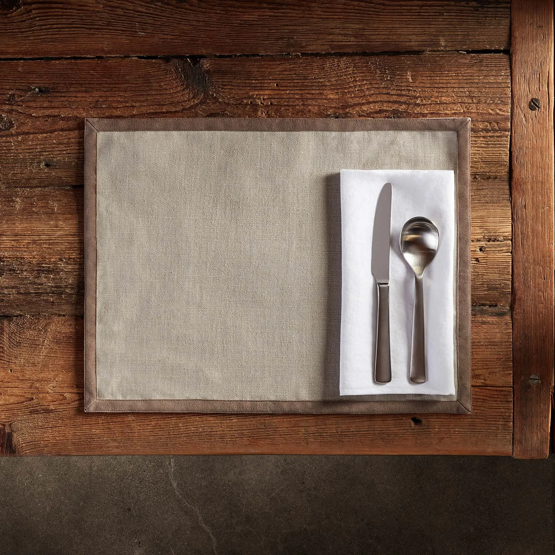 Solid Linen Table Napkin - White
